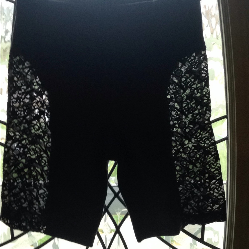 Speedo women sexy athletic shorts lace cut outs